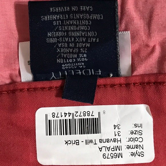 Fidelity size 31 x34 - Picture 7 of 8